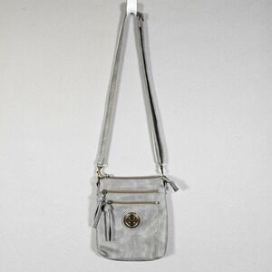 Stone Mountain USA‎ LLC Gray Crossbody Bag Purse Small Triple Zip Travel